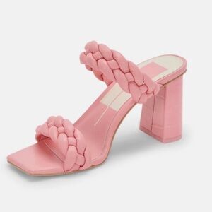 Dolce Vita Pink Braided Block Heels